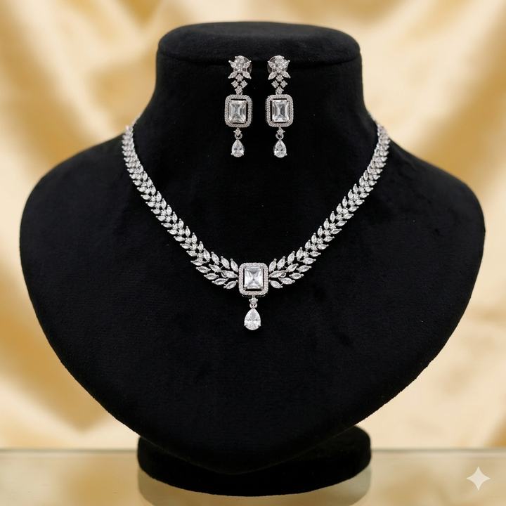 Cubic Zircon Necklace Set