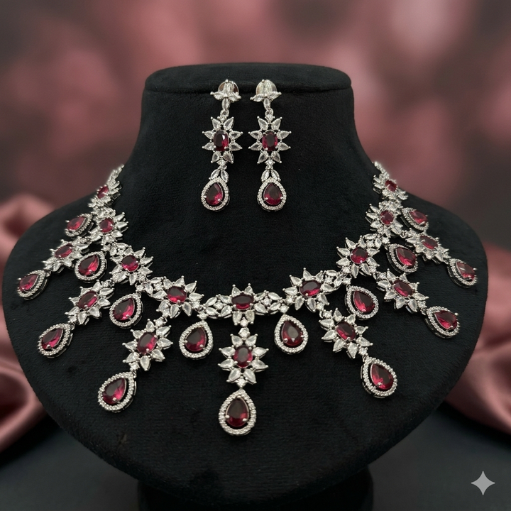 Silver Plated Necklace Set