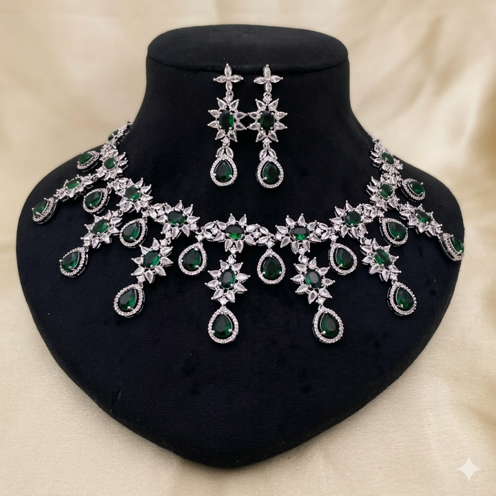 Silver Plated Necklace Set