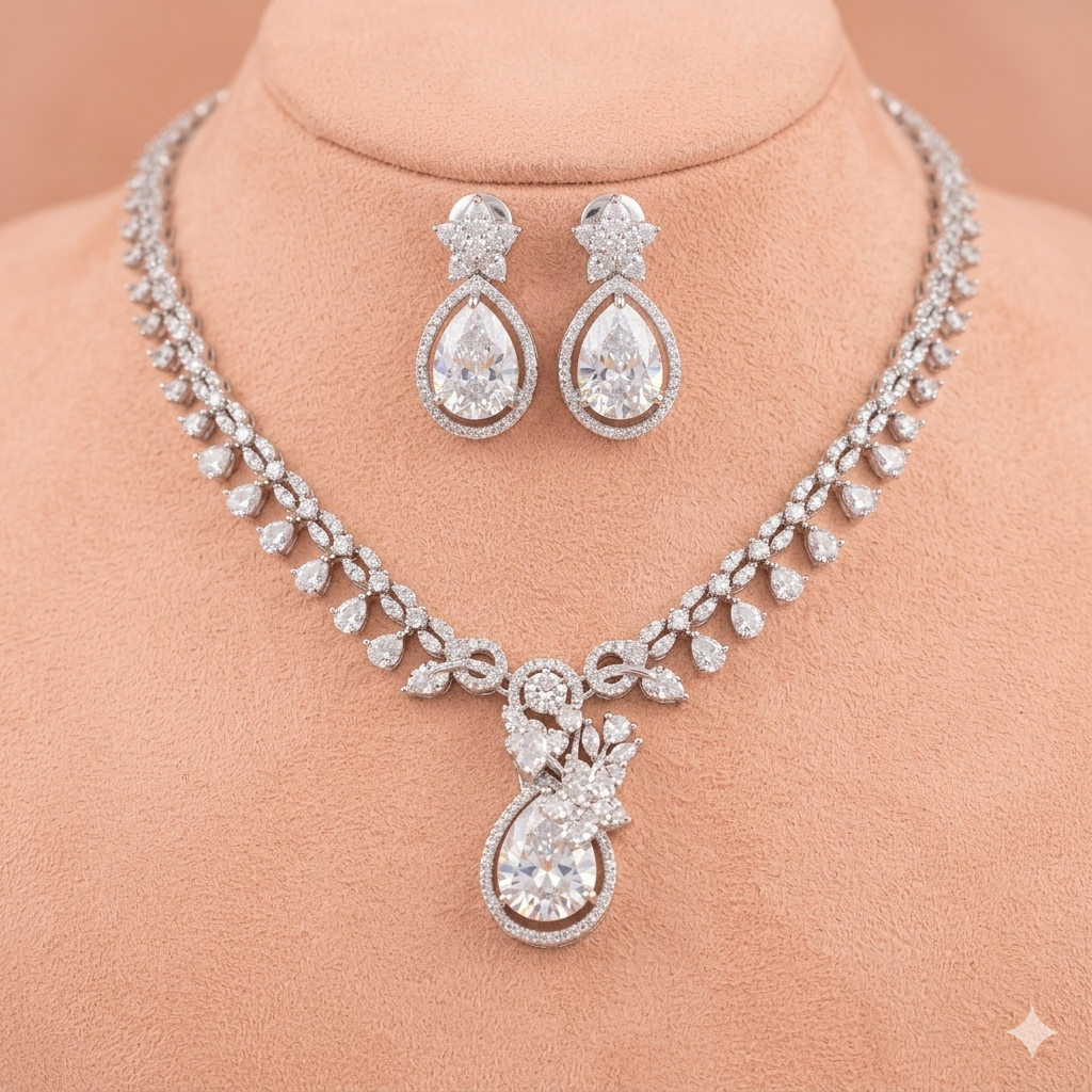 Exclusive Zircon Necklace Set