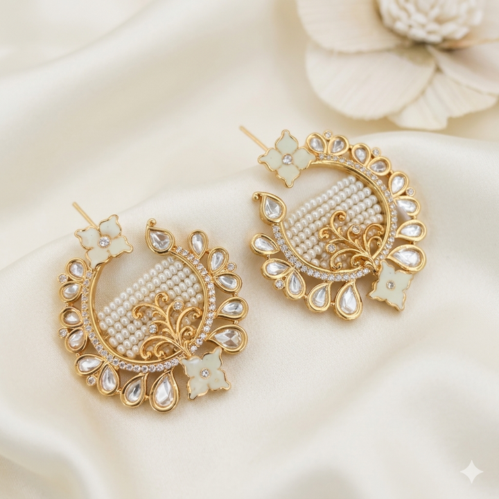 Exclusive Kundan Polki Earrings