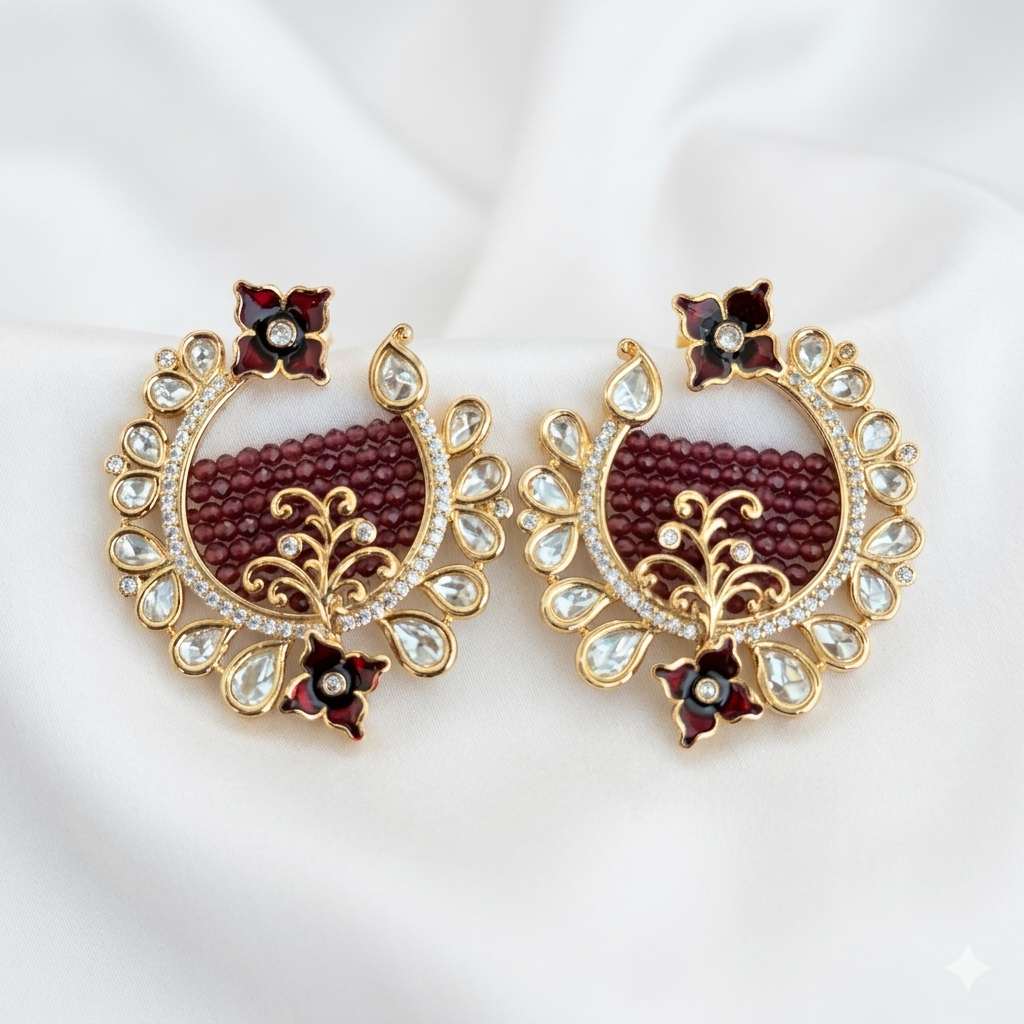 Exclusive Kundan Polki Earrings