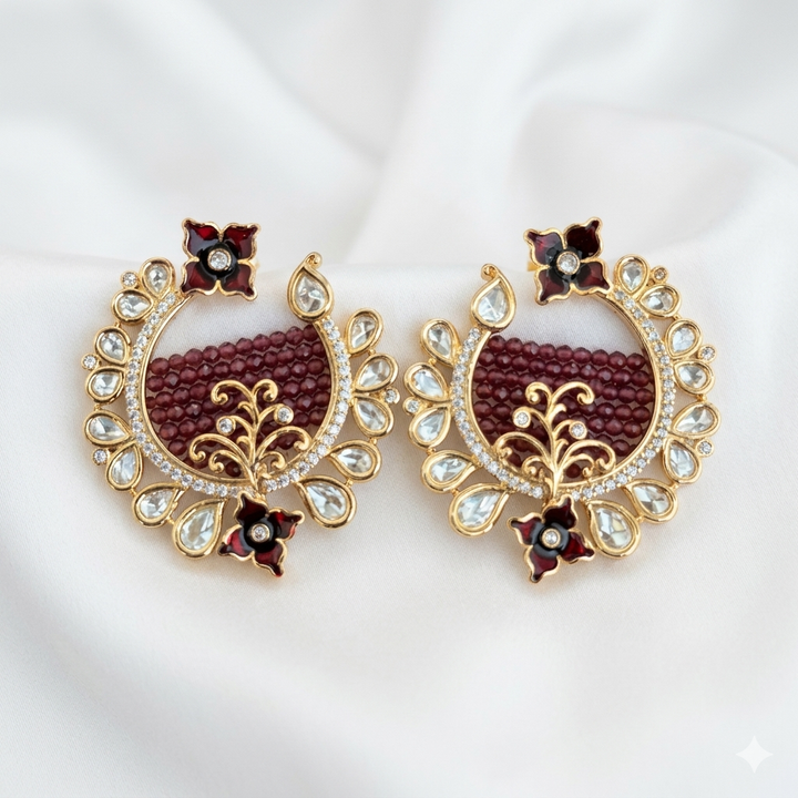 Exclusive Kundan Polki Earrings