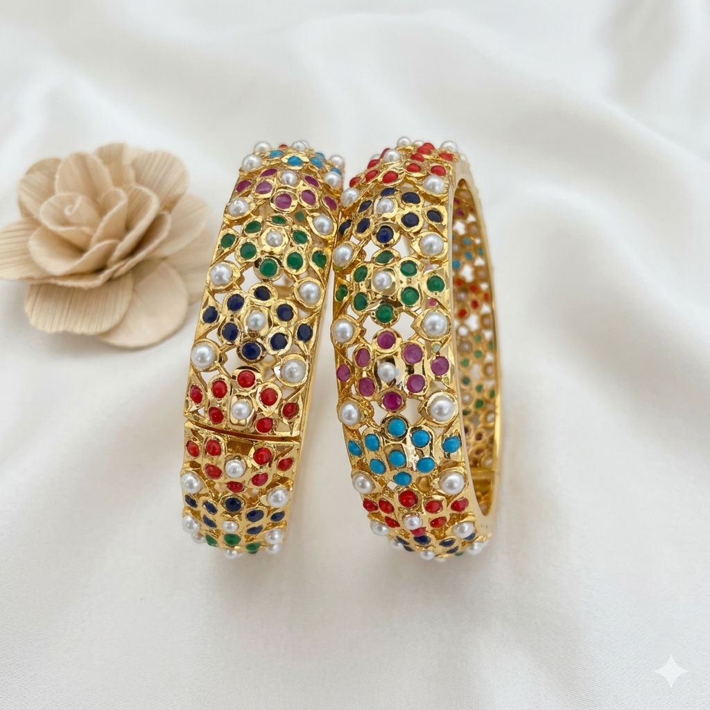 Jadau Openable Bangles