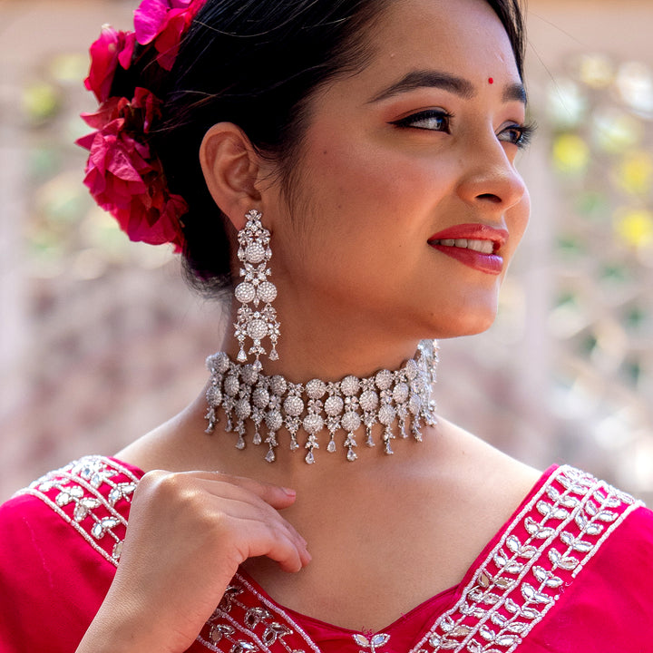 Classic Zircon Choker Set