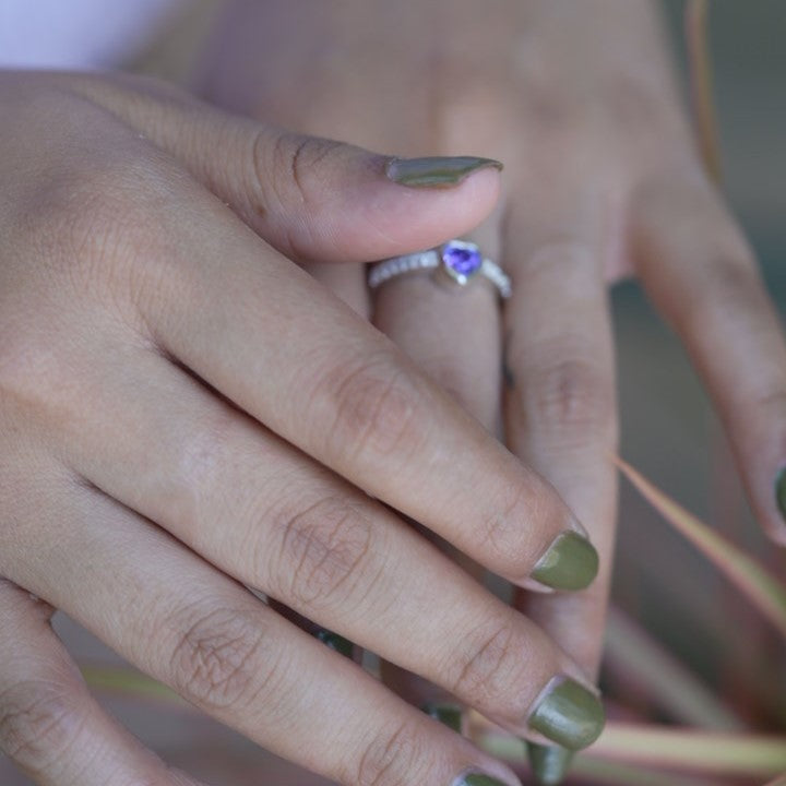 Classic Heart Design 925 Sterling Silver Ring