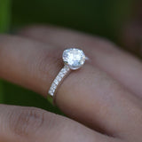 Exquisite Diamond 925 Sterling Silver Ring