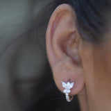 Crystal Rose 925 Sterling Silver Earring