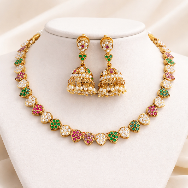 Light weight  Pearl Necklace Set