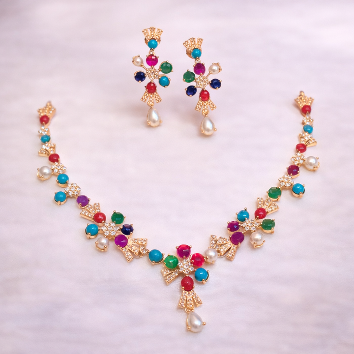 NAVRATAN NECKLACE SET