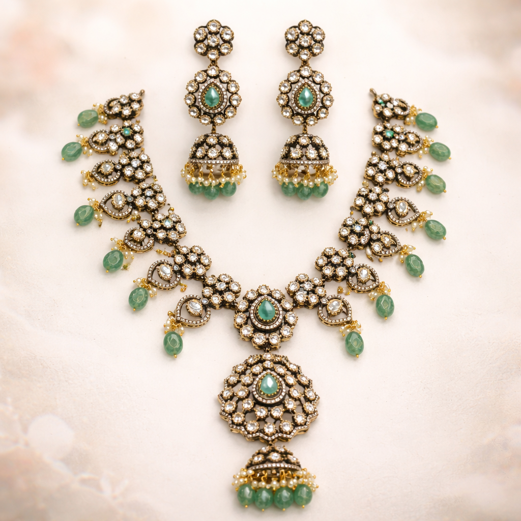 Traditional Victorian Pendant Necklace Set