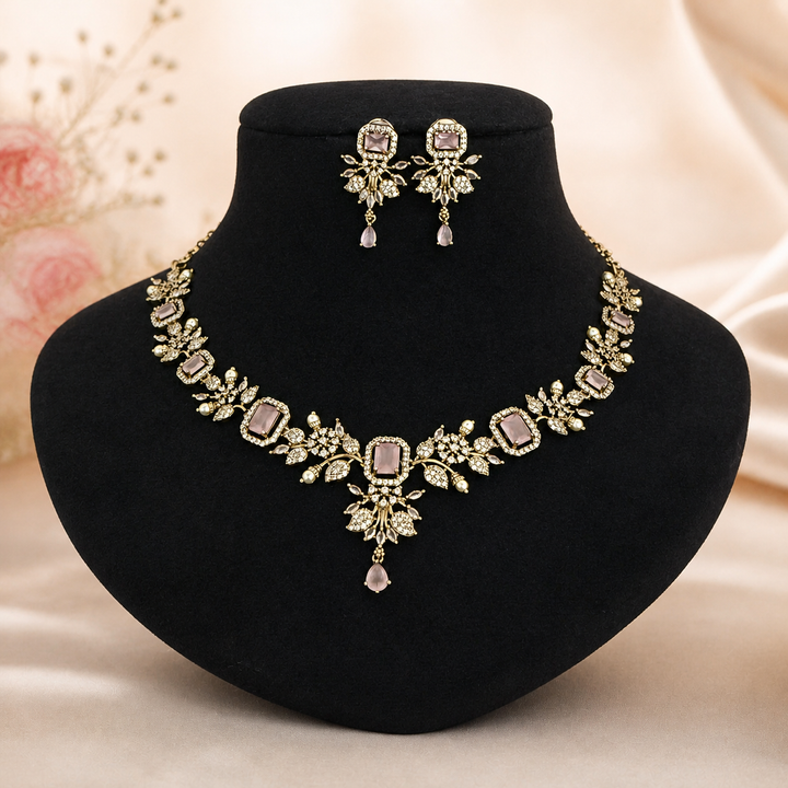 Designer Zircon Necklace Set