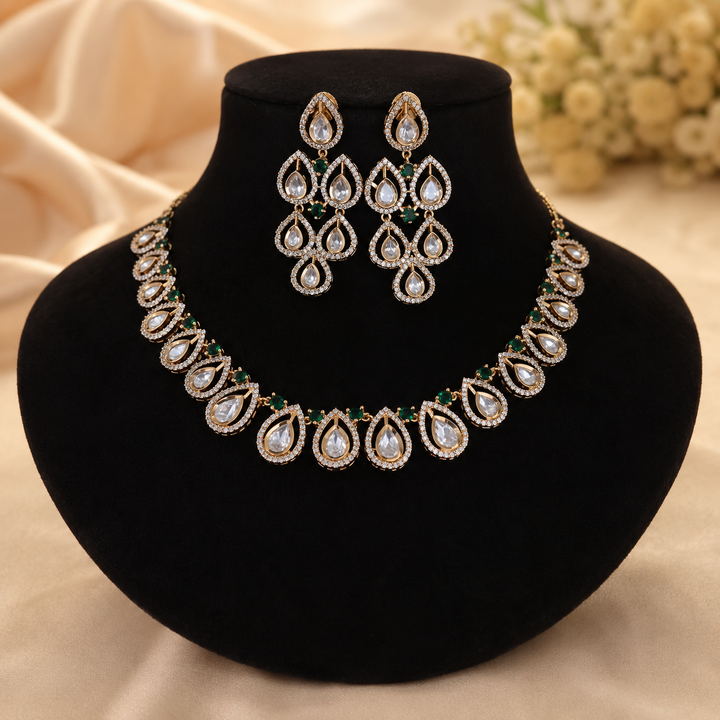 Kundan Polki Necklace Set