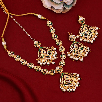 Jadaau Pearl Necklace Set