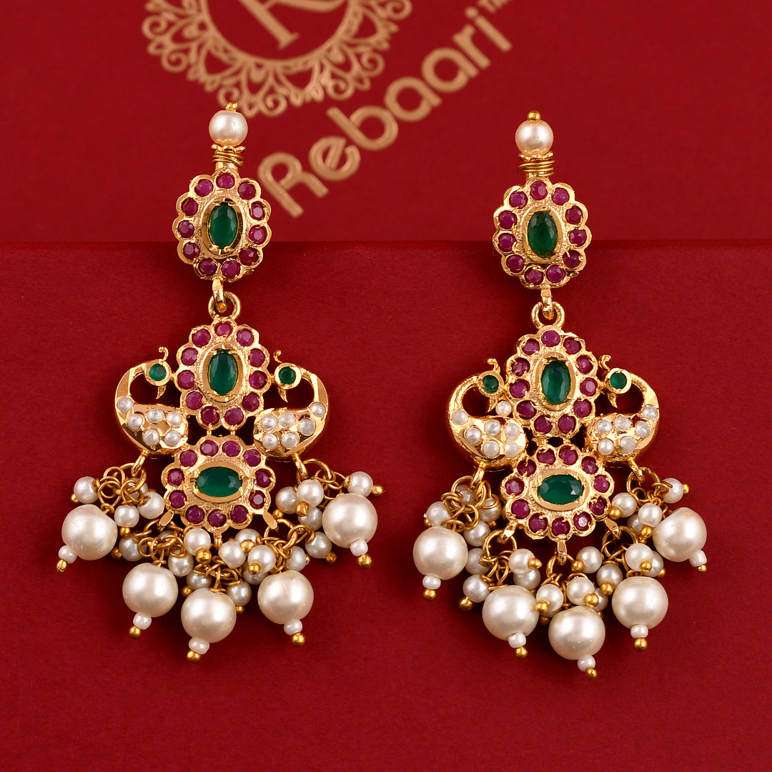 Elegant Gold Plated Jadaau Necklace Set