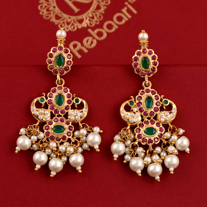 Elegant Gold Plated Jadaau Necklace Set