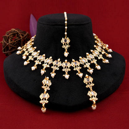 Full Polki Jadaau Necklace Set