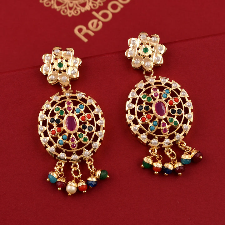 Designer Gold Plated Jadaau Necklace Set