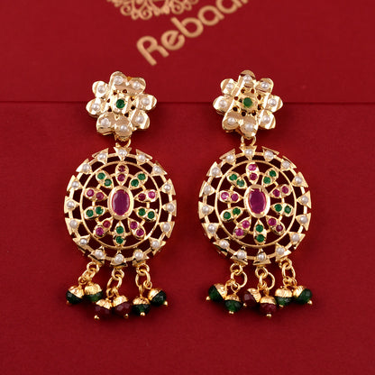 Designer Gold Plated Jadaau Necklace Set