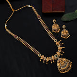 Gold Plated Temple Necklace Set