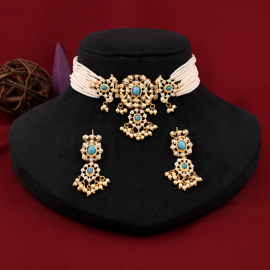 Beautiful Jadaau Choker Necklace Set