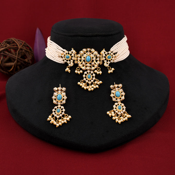 Beautiful Jadaau Choker Necklace Set