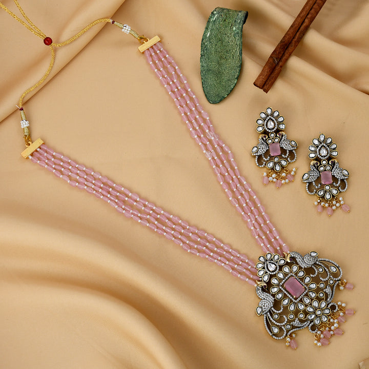 Peacock Victorian Pendant Set