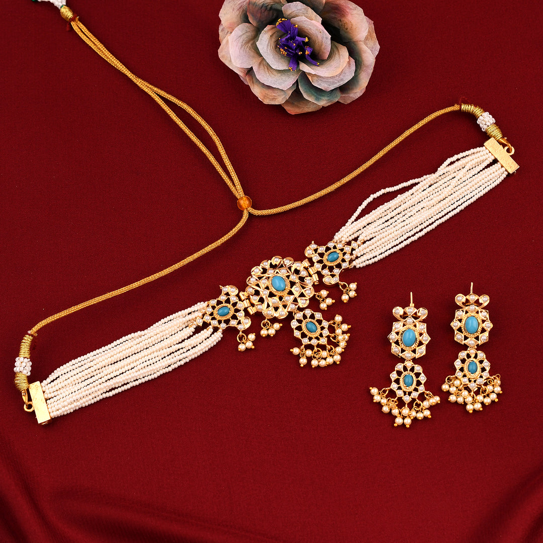 Beautiful Jadaau Choker Necklace Set