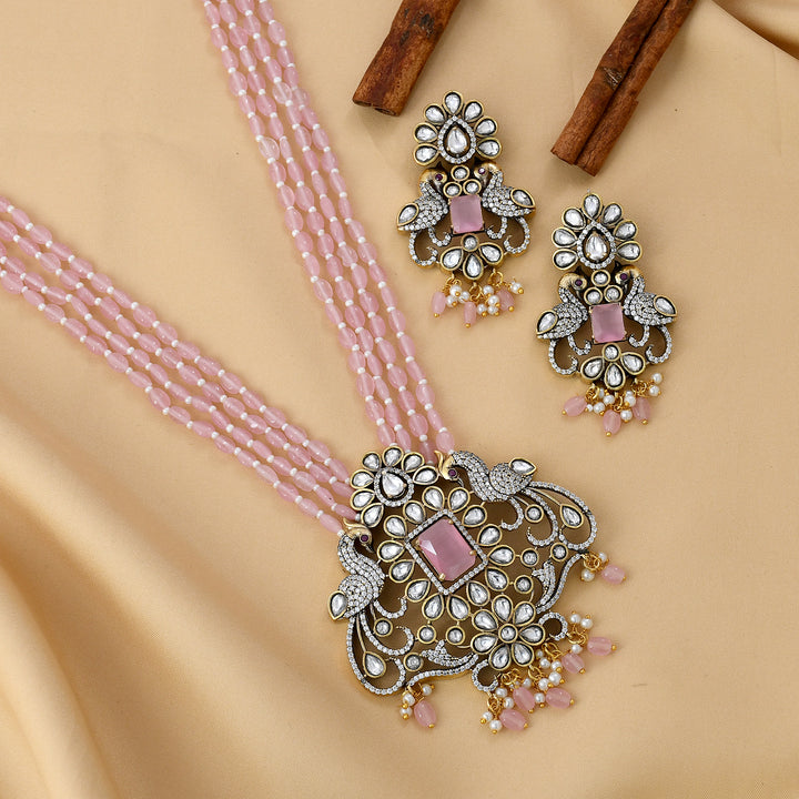 Peacock Victorian Pendant Set