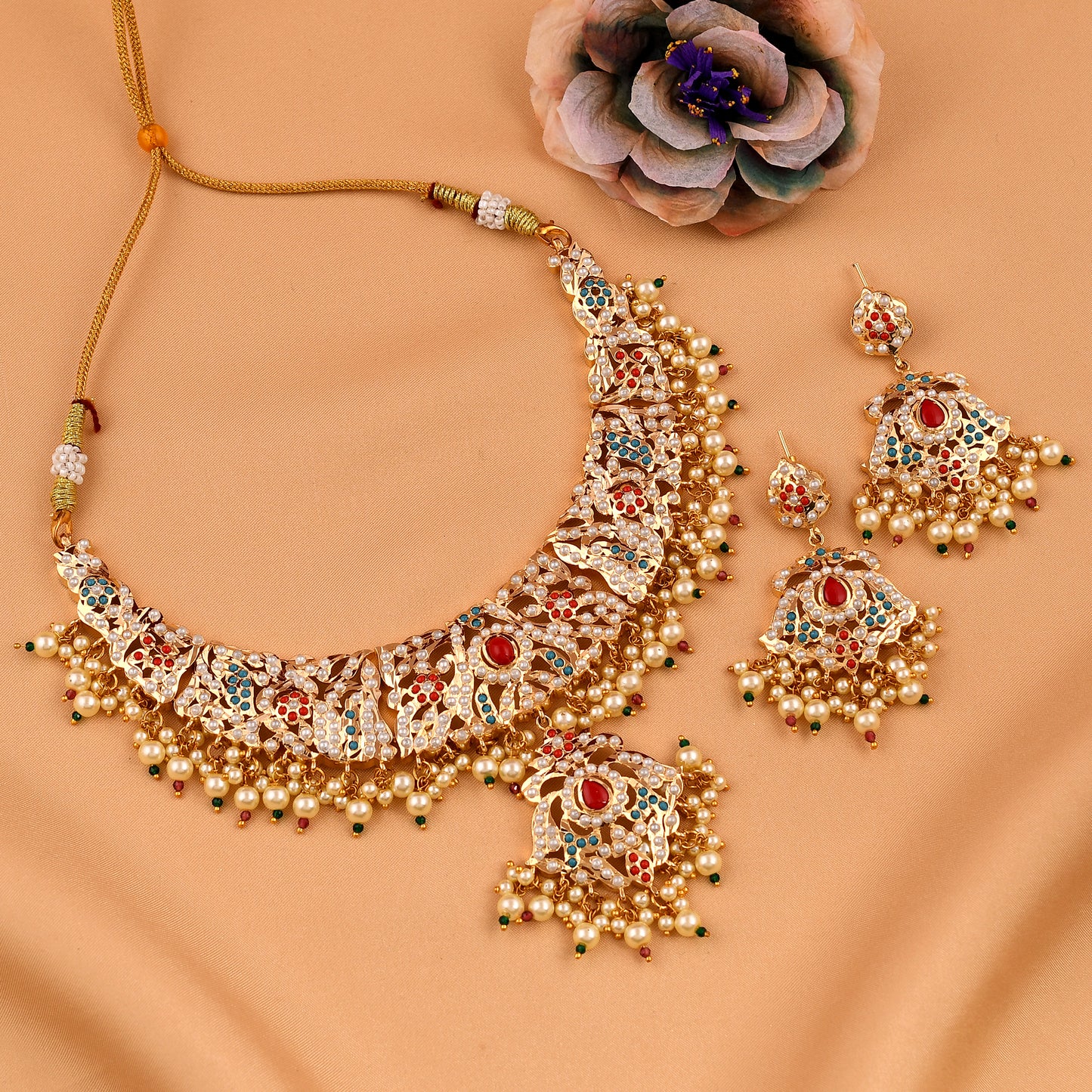Designer Jadaau Necklace Set