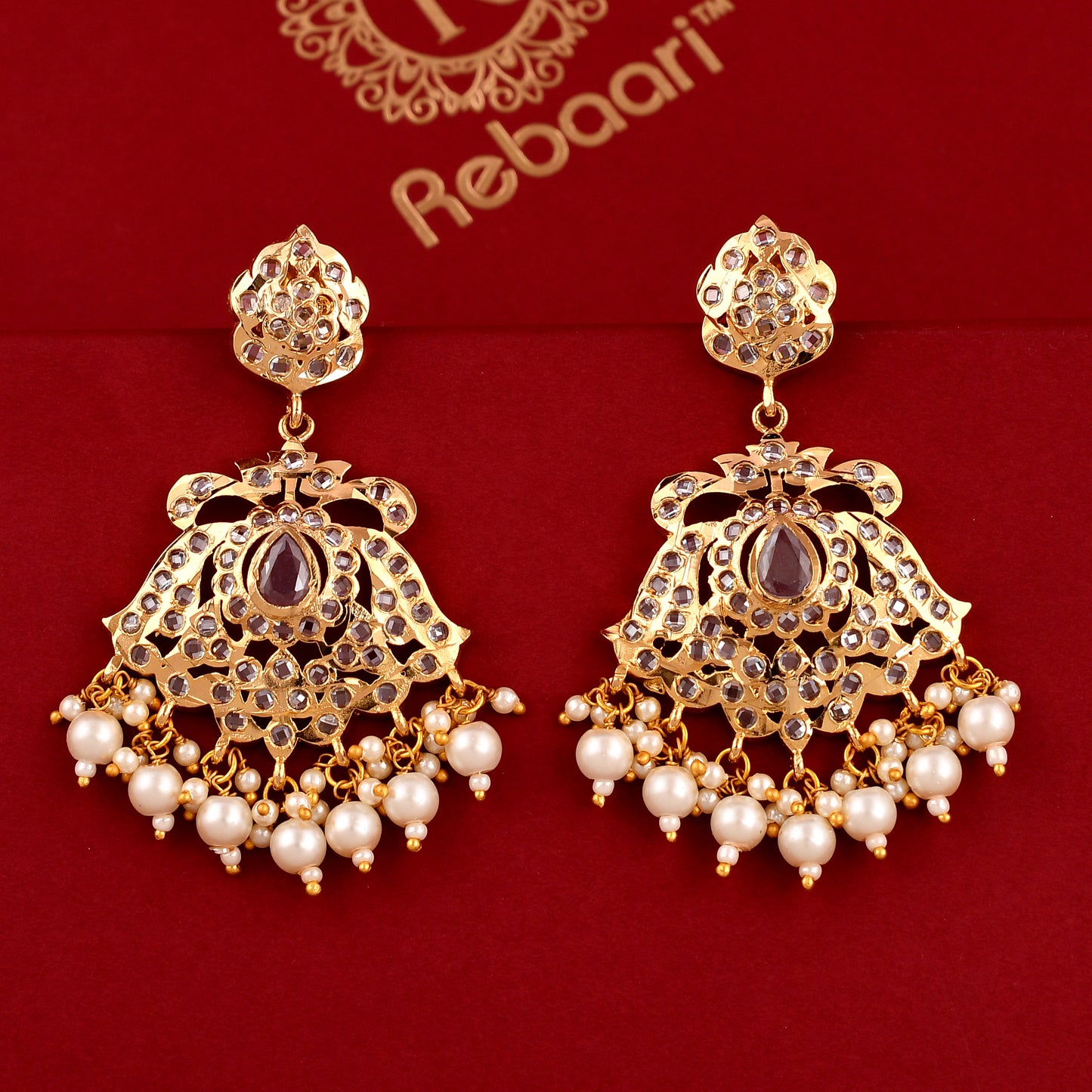 Jadaau Polki Necklace Set