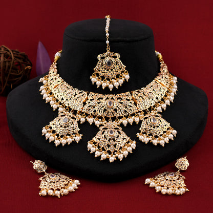 Jadaau Polki Necklace Set