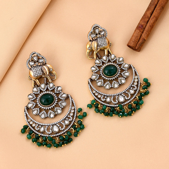 Traditional Elephant Victorian Pendant Set