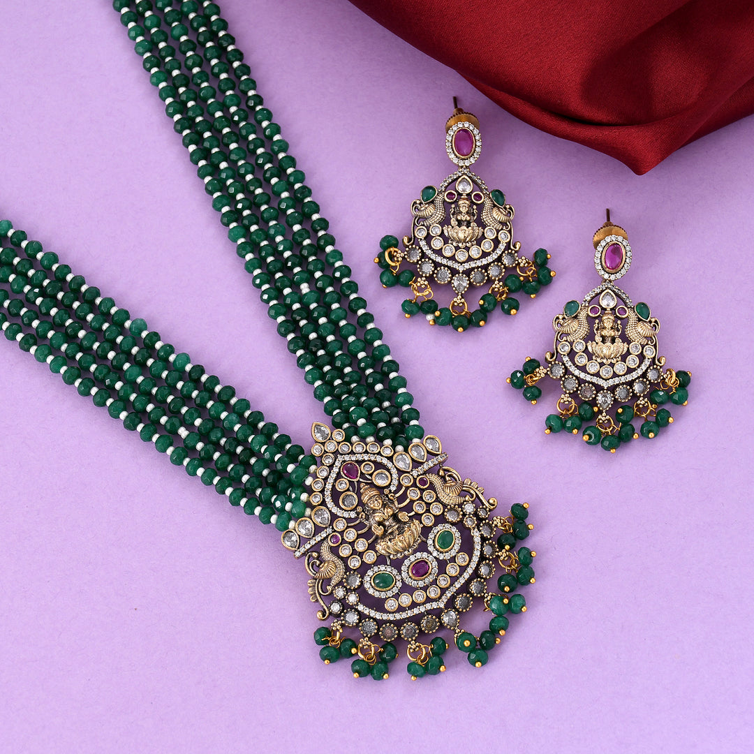 Temple Pendant Set With Victorian Polish