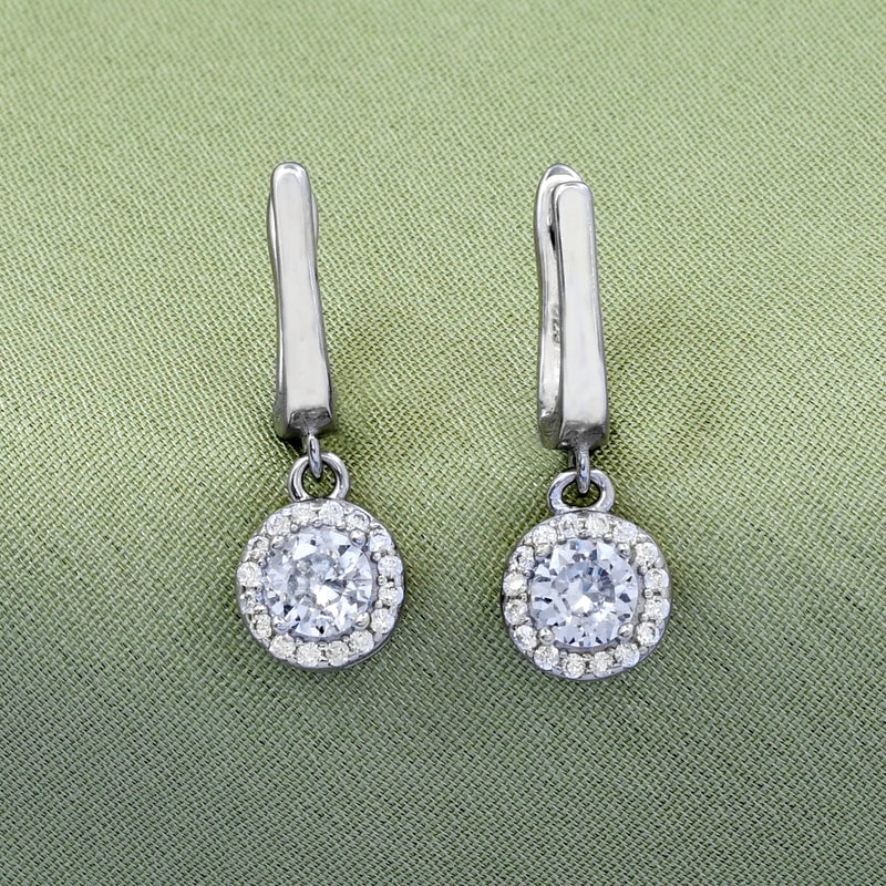 Round Shape  925 Sterling Silver Earring