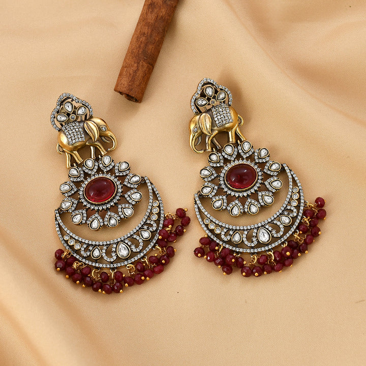 Traditional Elephant Victorian Pendant Set