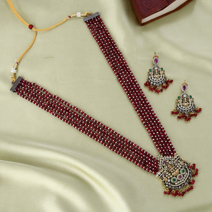 Temple Pendant Set With Victorian Polish