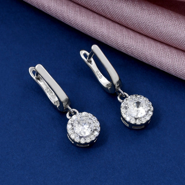 Round Shape  925 Sterling Silver Earring