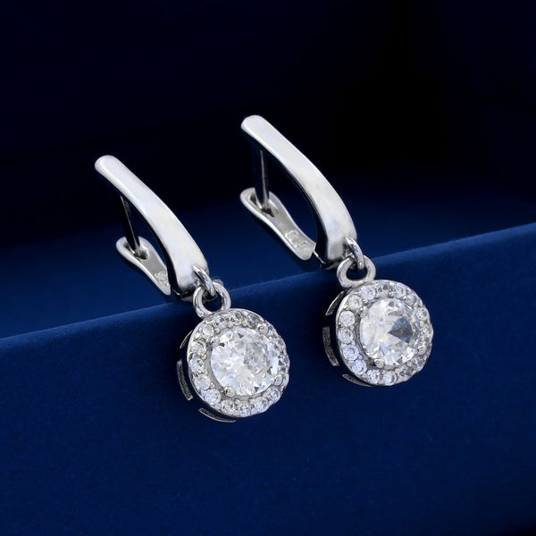 Round Shape  925 Sterling Silver Earring