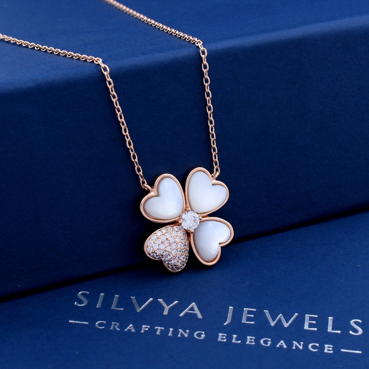 Four Leaf Clover Design 925 Sterling Silver Pendant