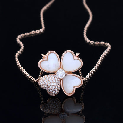 Four Leaf Clover Design 925 Sterling Silver Pendant