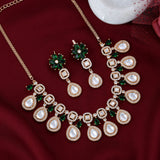 Emerald Kundan Necklace Set