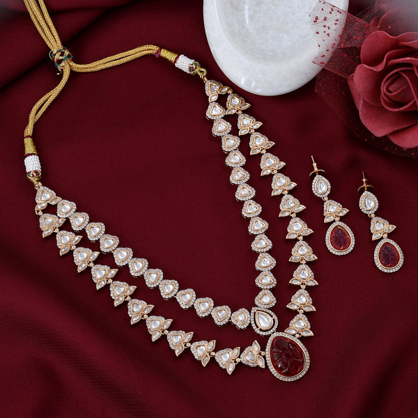 Royal Look  kundan Polki Necklace Set