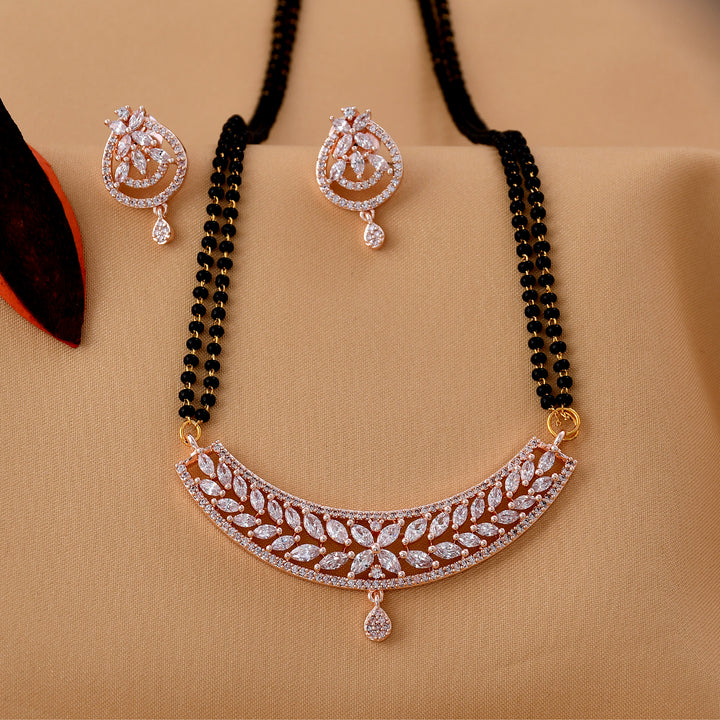 Leaf Style Diamond Mangalsutra