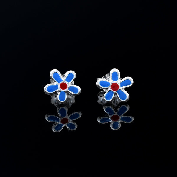 Flower Design 925 Sterling Silver Studs