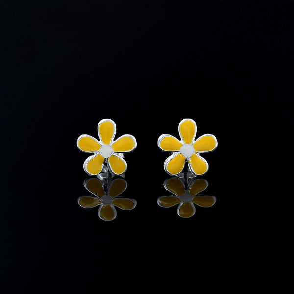 Flower Design 925 Sterling Silver Studs