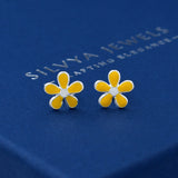 Flower Design 925 Sterling Silver Studs