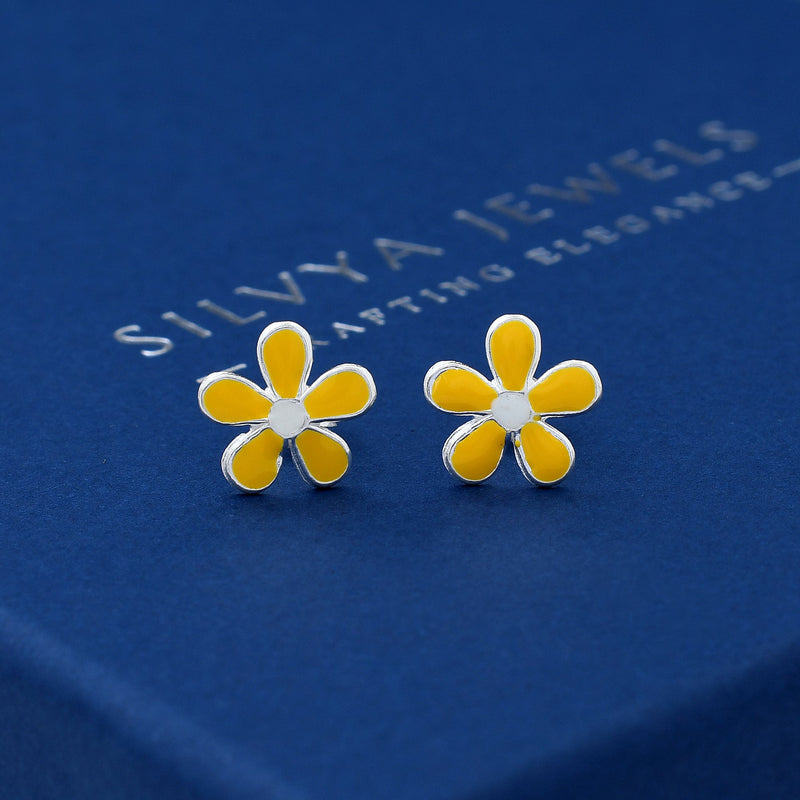 Flower Design 925 Sterling Silver Studs