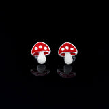 Mushroom design 925 Sterling Silver Studs