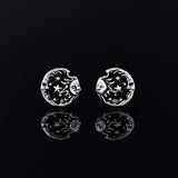 Sun Filigree 925 Sterling Silver Studs